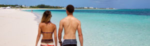 Couple Walking On the Beach Turks and Caicos